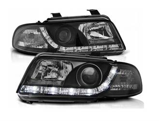 Lampy przednie reflektory Audi A4 B5 BLACK DAYLIGH