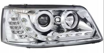 Lampy przednie reflektory VW T5 03-09 DAYLIGHT CHR