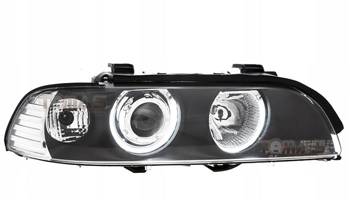 Lampy przednie reflektory ringi CCFL black BMW E39