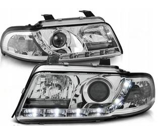Lampy reflektory Audi A4 B5 99-00 daylight chrome