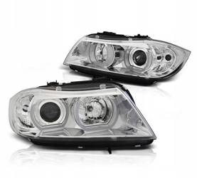 Lampy reflektory Bmw E90 E91 05-08 chrome ringi 3d