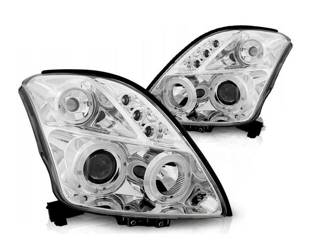Lampy reflektory Suzuki Swift 05-10 ringi chrome