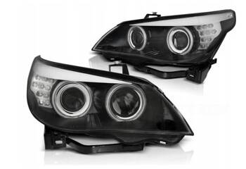 Lampy xenon black ringi ccfl do BMW e60 e61 03-04