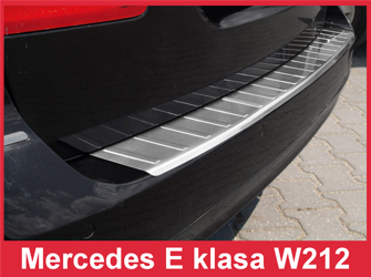 Nakładka na zderzak tylny do Mercedes W212 E klasa Kombi (Stal)