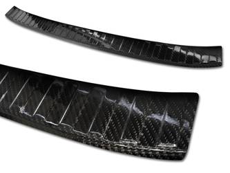 Nakładka na zderzak tylny do Volvo XC60 Carbon (czarny)