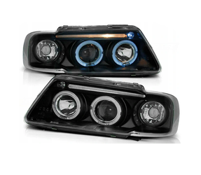 Reflektory Audi A3 96-00 Soczewki Ringi Black