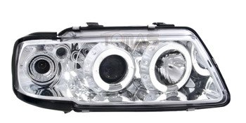 Reflektory lampy Audi A3 8L chrom ringi