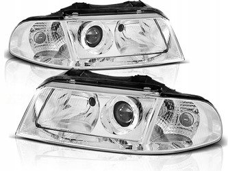 Reflektory lampy Audi A4 B5 lift 99-00 soczewki  soczewkowe po liftingu