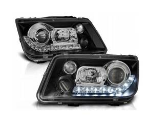 Reflektory przednie VW Bora BLACK DAYLIGHT