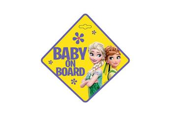Tabliczka BABY ON BOARD FROZEN