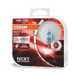 Żarówki halogenowe Osram H8 12V 35W PGJ19-1 NIGHT BREAKER LASER +150% /2szt./