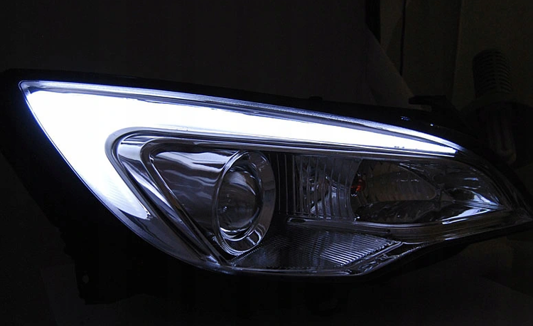 Lampy Przednie Opel Astra J Tube Light Chrom Sklep Internetowy