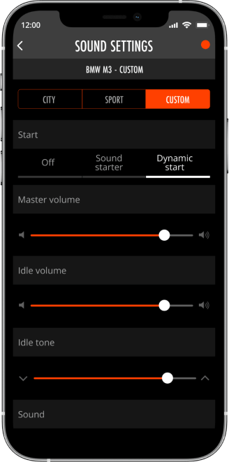 Aktywny wydech sterownik THOR Sound Booster aplikacja