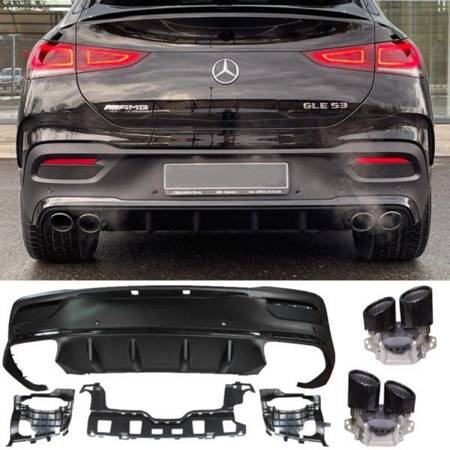 DYFUZOR MERCEDES C167 GLE COUPE BLACK 53 AMG LOOK