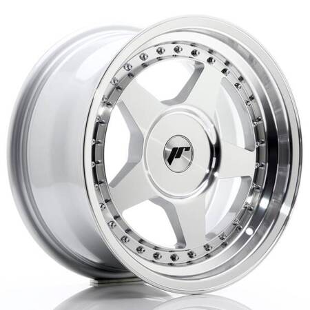 Felgi aluminiowe JR Wheels JR6 16x8 ET10-30 BLANK Silver Machined Face
