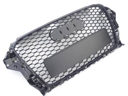 GRILL AUDI A3 12-16 RS3-OPTIK CZARNY BEZ PDC