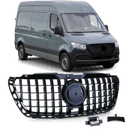 GRILL MERCEDES SPRINTER W907 2018 BLACK GT