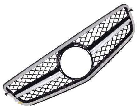 GRILL MERCEDES W204 C204 07- 14  BLACK CHROM