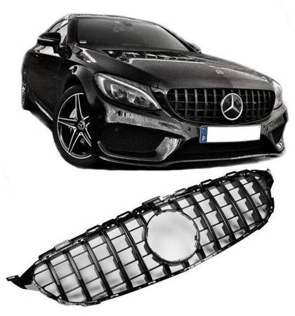 GRILL MERCEDES W205 FL 18- PANAMERICANA BLACK AMG