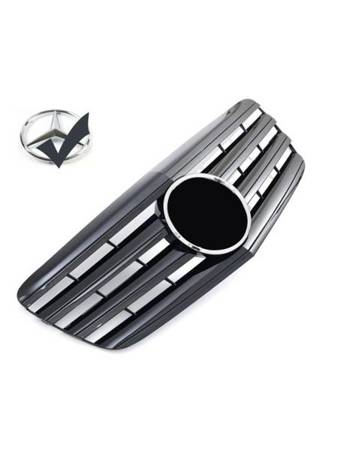 GRILL MERCEDES W211 S211 06-09 GLOSSY BLACK CHROME