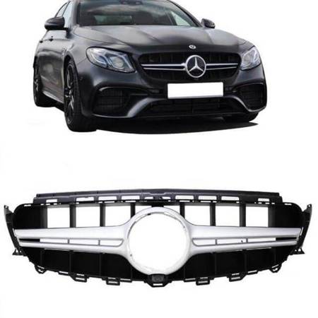 GRILL MERCEDES W213 E 16- AMG LOOK SILVER