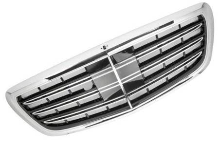 GRILL MERCEDES W222 S KLASS 13- BLACK CHROME