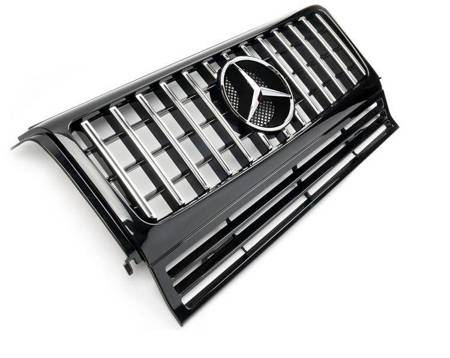 GRILL MERCEDES W463 G 1990-2010 BLACK CHROME AMG