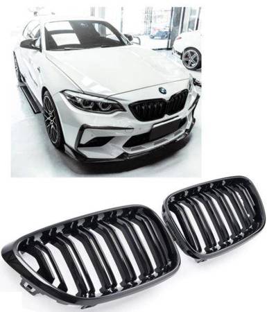 GRILL (NERKI) BMW F22 F23 CZARNY POŁSYK LOOK M2