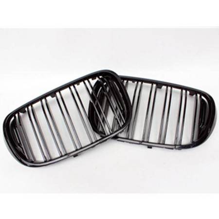 GRILL (NERKI) BMW G11 G12 15- GLOSSY BLACK DOUBLE