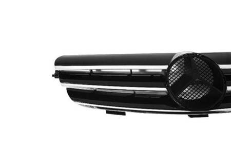 GRILL PRZEDNI MERCEDES W209 CLK 02-09 BLACK/CHROM