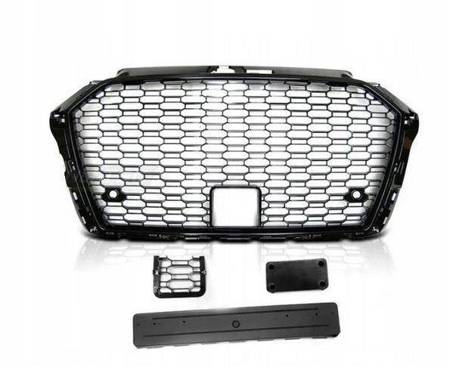 Grill Atrapa Audi A3 8v 17- RS3 Style Black