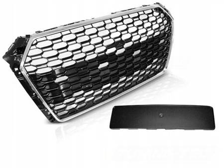 Grill Atrapa Audi A4 B9 15-19r Rs4 Style Chrom BLK