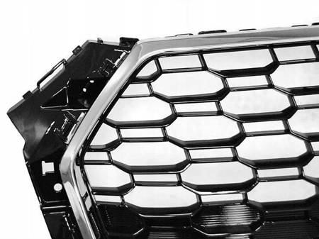 Grill Atrapa Audi A4 B9 15-19r Rs4 Style Chrom BLK