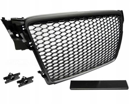 Grill atrapa bez znaczka Audi A4 B8 RS-Style Black