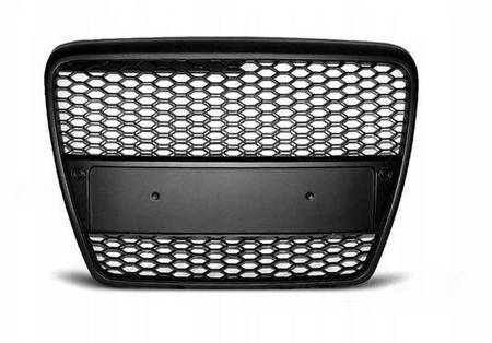 Grill atrapa bez znaczka RS Style Audi A6 C6 BLACK