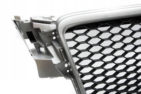 Grill nerki AUDI A4 B8 08-11 SILVER RS-STYLE