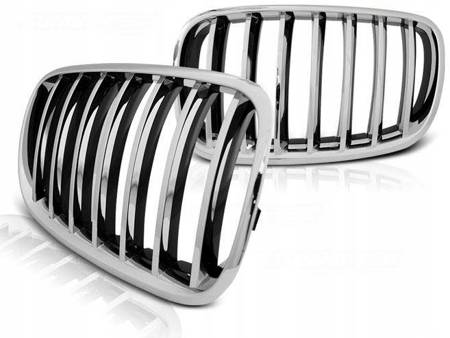 Grill nerki Chrom Do BMW X5 E70 X6 E71 2008-