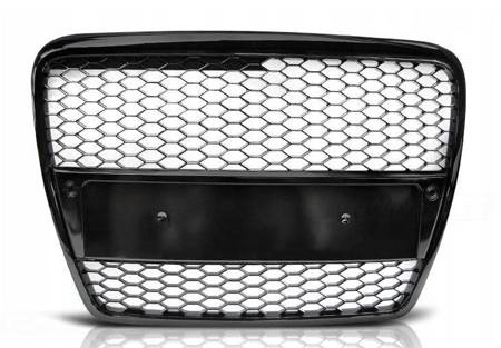 Grill przedni atrapa AUDI A6 C6 RS-TYPE 04-08 BLAC