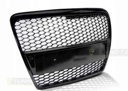 Grill przedni atrapa AUDI A6 C6 RS-TYPE 04-08 BLAC