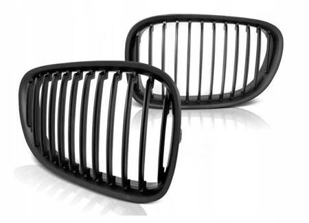 Grill przedni nerki matt black do Bmw 7 F01 09-15