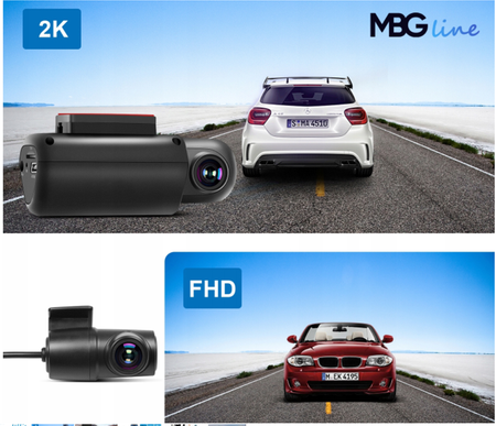 Kamera Rejestrator Trasy Parking 2K+FHD GPS WIFI