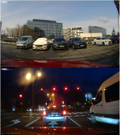 Kamera Rejestrator Trasy Parking 2K+FHD GPS WIFI