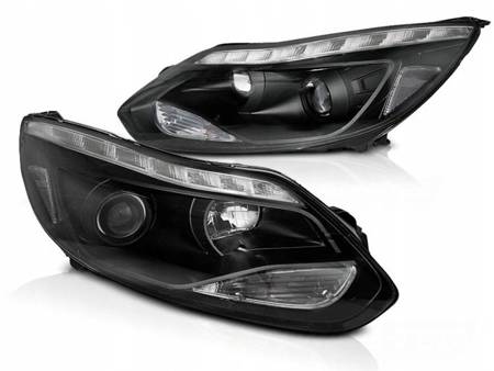 LAMPY PRZEDNIE LED BLACK FORD FOCUS 3 MK3 11-14