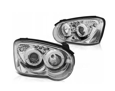 LAMPY SUBARU IMPREZA II GD 03-05 RINGI CHROME LED