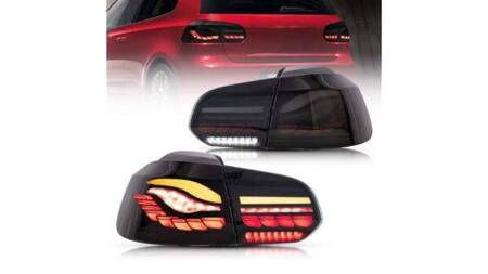 LAMPY TYLNE VW GOLF 6 08-13 DYNAMIC LED SMOKE