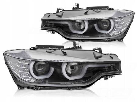 LAMPY XENON D1S BLACK LED do BMW F30 F31 11-15