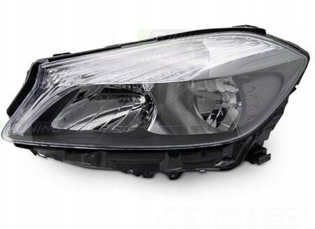 Lampa lewa reflektor black do Mercedes W176 12-18