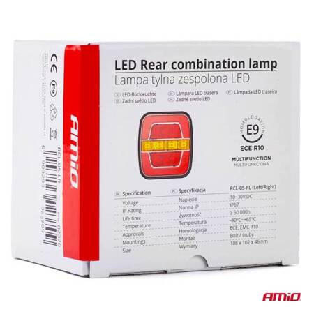 Lampa tylna zespolona LED AMiO RCL-05-LR lewa/prawa