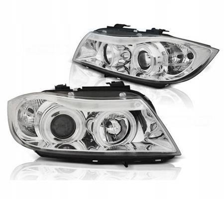 Lampy Bmw 3 E90 E91 05-08 ringi ccfl chrome