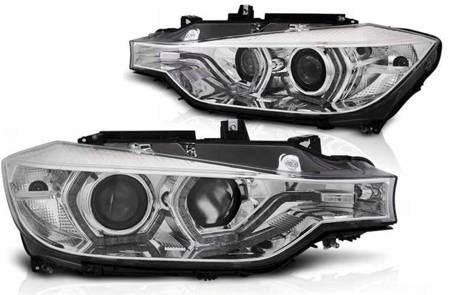 Lampy Bmw F30 F31 11-15 led chrome drl xenon d1s